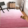 Gradient Color Contemporary Area Rug - Machine Washable Modern Ombre Carpet, Non-Slip Non-Shedding Throw Rug for Living Room Bedroom Laundry - 4 of 4