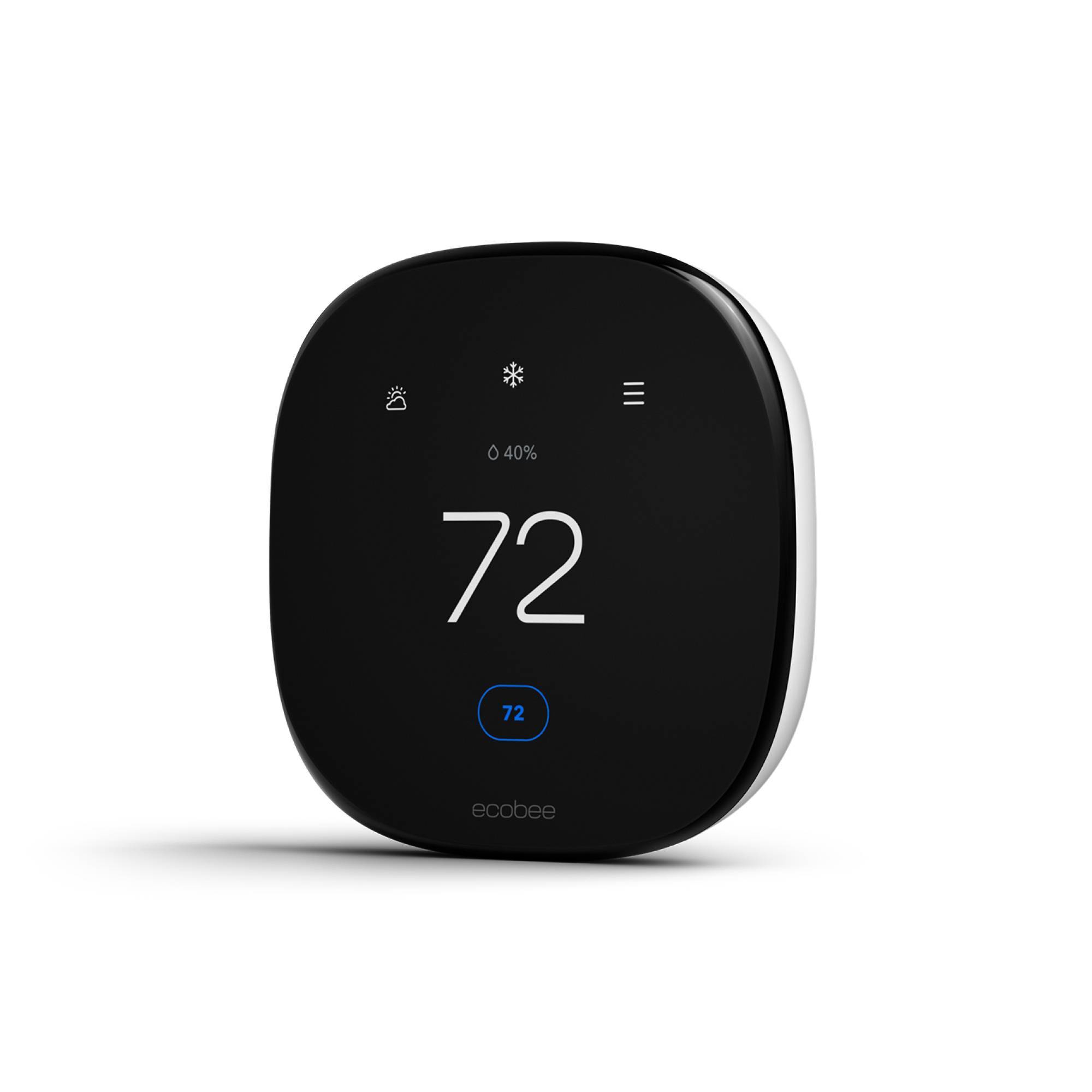 ecobee Smart Thermostat Enhanced: Energy Star Certified, Compatible with Alexa & Google Assistant, 3-Year Warranty