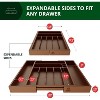 Expandable Silverware Drawer Organizer 7-9 Slots - Bamboo Utensil Organizer 17.5 x 13.5 - 20 - Royal Craft Wood - 2 of 4