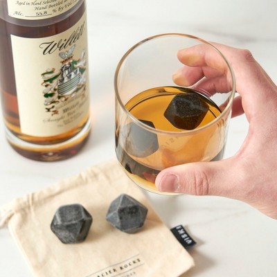 Hexagonal Black Basalt Whiskey Chilling Stones Set of 4