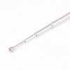 Unique Bargains Portable Flexible Telescopic Mono-Directional Radio Antenna Black, Silver Tone 2 Pcs - 3 of 4