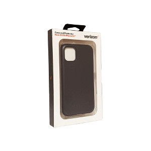 Verizon Glass Screen Protector and Case for iPhone 11 - Black - 1 of 2