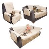Pet Protector Furniture Covers - 100% Waterproof Recliner Chair Cover for Dogs or Cats – Storage Pockets and Non-Slip Straps by PETMAKER (Tan) - 4 of 4
