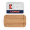 NCAA Illinois Fighting Illini Parawood Billboard Glass Top Serving Tray - image 2 of 3