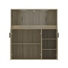 Famapy Reptile Terrarium Cabinet Reptile Habitat:Tempered Glass, Ventilation Holes, Storage Integration – Ideal for Reptile Enthusiasts - 3 of 4