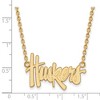 Black Bow Jewelry 14k Yellow Gold Nebraska Cornhuskers NCAA Necklace 18 Inch - 2 of 4