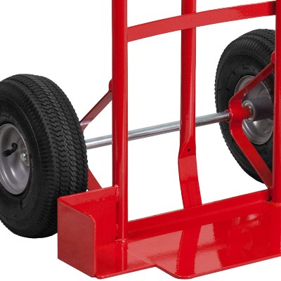 Red Steel Chiavari Stack Chair Dolly with Large Wheels