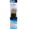 Princeton RealValue Brush Set, Gold Taklon Bristles, Short Handle Mixed Media Paintbrush, Dark Blue, 6 Per Set, 2 Sets - 2 of 3