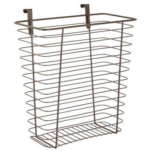 Mdesign Hanging Over Cabinet Door Kitchen Storage Basket Trash Can Target