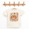 Pumpkin Floral Grunge - Youth Short Sleeve Graphic T-Shirt and Toddler Short Sleeve Graphic T-Shirt - 2 of 4