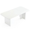 Resenkos Computer Desk, Office Desk, Study Desk,63-Inch Executive Desk, Modern Computer Desk with Arch Design Legs,White - 2 of 3