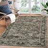5x7 Area Rug, Vintage Low Pile Distressed Carpet, Non-Slip, Stain-Resistant, No-Shedding, Easy-Clean, Dining/Bedroom/Dorm/Home Accent Rug, Brown - 2 of 4