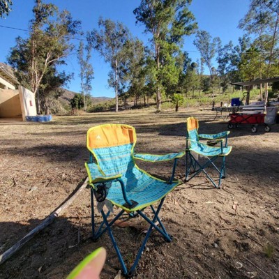 Coleman Kids Quad Outdoor Portable Camp Chair Teal Target