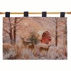 Manual Woodworkers and Weavers Winter Moonlight Wall Hanging, 36x26 Inches, Woven 100% Cotton Tapestry with Snowy Landscape in Moonlight - 2 of 3