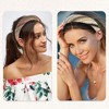 Unique Bargains Women's Bohemian Style Straw Rattan Sponge Headband Assorted Color 2 Pcs - 2 of 4