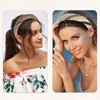 Unique Bargains Women's Bohemian Style Straw Rattan Sponge Headband Assorted Color 2 Pcs - image 2 of 4