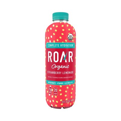 Roar Organic Strawberry Lemonade Enhanced Juice Drink - 18 fl oz Bottle