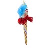 De Carlini Italian Ornaments 8.5 Inch Starry-Cicle Clown Face Christmas Tree Ornament , Circus Italian Christmas Ornament (1PC) - 4 of 4