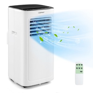 Costway 6000 BTU (9000 BTU ASHAR) Portable Air Conditioner 3-in-1 AC Unit with Cool Dehum Fan Sleep Mode - 1 of 4