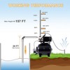 1.6HP Shallow Well Pump with Pressure Tank Corrosion-Resistant Stainless Steel Irrigation Pump Automatic Operation Water Pump For Home Garden Black - 4 of 4