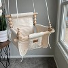 Sweet Swinging - Indoor Baby Swing W/ Pillow - Vanilla - 3 of 4