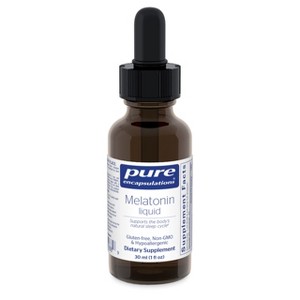Pure Encapsulations Melatonin Liquid - Hypoallergenic Supplement Supports The Body's Natural Sleep Cycle - 1 fl. oz. - 1 of 4
