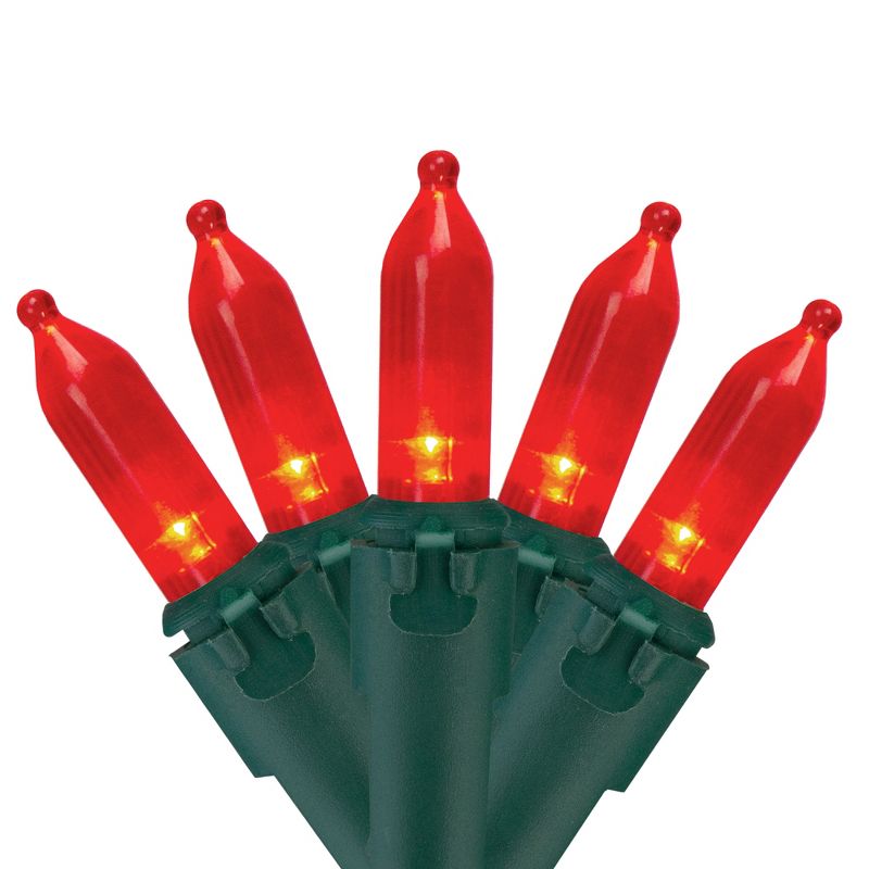 Northlight 100-Count Red LED Mini Christmas Lights - 33 ft Green Wire, 1 of 4