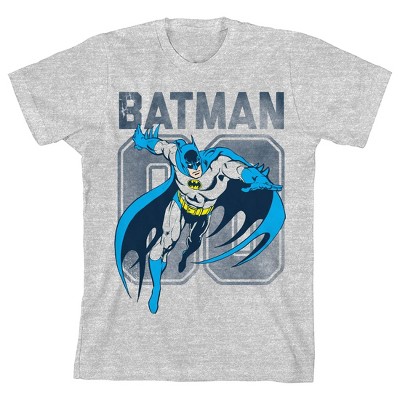 Batman Number 00 Boy's Heather Grey T-shirt-xs : Target