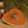 Buffalo State College Bengals Primary Logo HeartShaped Porcelain Holiday Christmas Tree Ornament  2.8" - 4 of 4