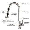 Mojgar Kitchen Faucets Single Handle Kitchen Sink Faucet Brushed Nickel Stainless Steel - 2 of 4