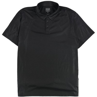 GUESS Mens Mason Shine Triangle Polo Shirt, Black, XX-Large