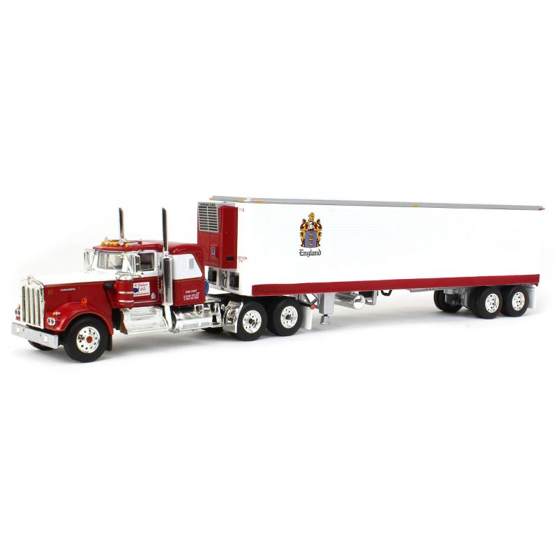 First Gear DCP 1/64 Kenworth W900A 36in Sleeper & 40 Ft. Vintage Reefer, CR England 60-0936, 1 of 6