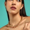 SOHI Women's California Gold The Medium Chunky Link Chain Necklace - 4 of 4