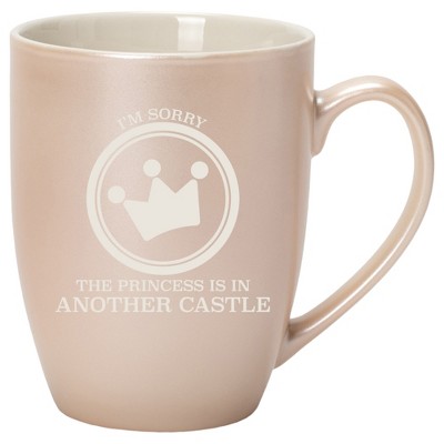 100 North Crown Design 10 Ounce White and Precious Pearl Metallic Finish, Comfortably Fits Your Hands, New Bone China Coffee Tea Cup Mug, I'm Sorry
