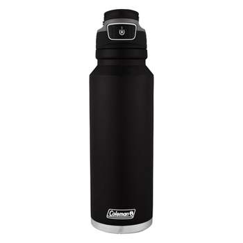 Coleman 40oz Stainless Steel Free Flow Vacuum Insulated Water Bottle with Leakproof Lid - Black