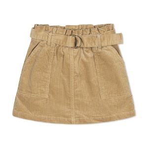 Hope & Henry Girls' Corduroy Cinch Waist Pull-On Skirt, Kids - 1 of 4