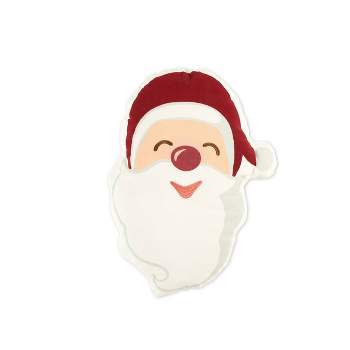 13"x20" Oversize Santa Smile Christmas Novelty Throw Pillow - Lush Décor