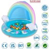 LLHZSY Rainbow Splash Pool with Canopy For Kids - 3 of 4