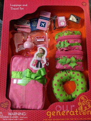 Our generation doll luggage set on sale