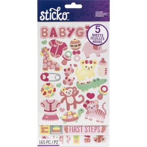 Sticko Themed Flip Pack Stickers - Baby Girl, 159pcs - 1 of 1