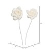 Vickerman 4" Natural Botanicals Dried Sola Flower on Wire Stem - 2 of 4