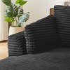 Dolonm 45.3 in. Oversized Corduroy Chaise Lounge - Plush Sofa Chair for Living Room Dorm Apartment No Assembly - 4 of 4