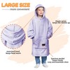 Catalonia Blanket Hoodie Sweatshirt for Kid, Fleece Snuggy Soft Wearable Blanket Pullover 4-12 Years Boy Girl Cozy Warm Gift - 4 of 4