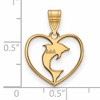 Black Bow Jewelry 14k Yellow Gold Plated Sterling Silver Delta Delta Delta Greek Life Pendant - 2 of 3