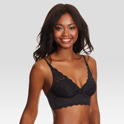 Maidenform Women's One Fabulous Fit 2.0 Tailored Demi Bra DM7543 - Black 38B