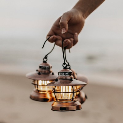 Antique Copper Mini Steel Lantern Inspired by Vintage Mining Lights