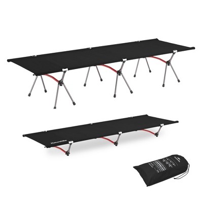Naturehike ArmyWild Folding Camping Cot, Height Adjustable Ultralight Backpacking Cot, Portable Camping Bed for Camping Hiking Travel Home