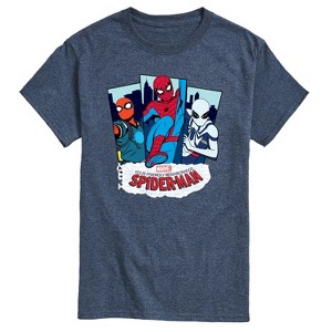Men's - Marvel - Friendly Neighborhood Spider-Man Suits Short Sleeve Graphic T-Shirt - 1 of 4