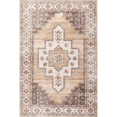 Nuloom Nuloom Pavani SplashGuard Vintage Bordered Machine Washable Area Rug
