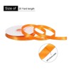 Unique Bargains Polyester Soft Decorative Cake Box Gift Wrapping Ribbon 3/8" x 25 Yard Orange - 2 of 4